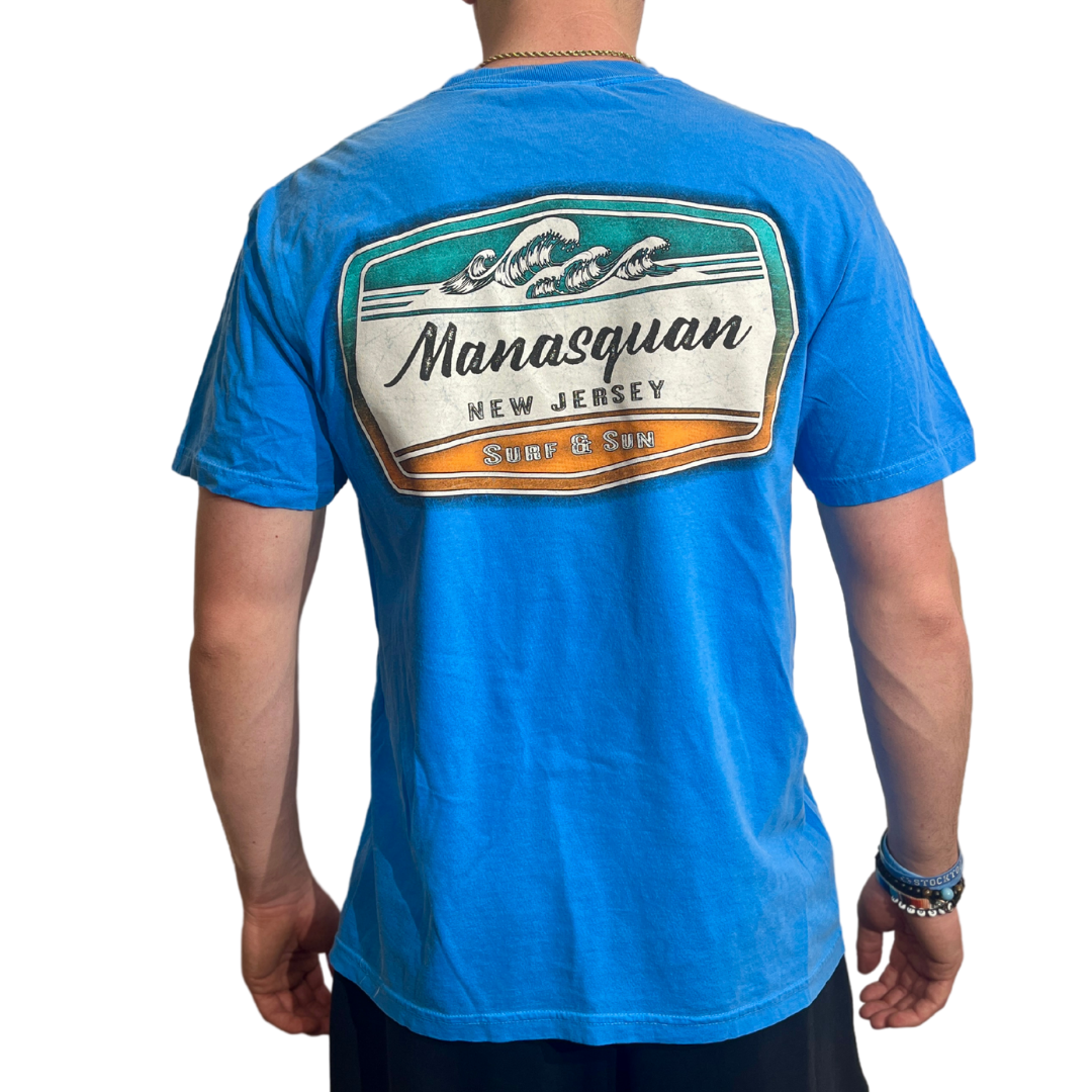Blue Manasquan Wave Tee