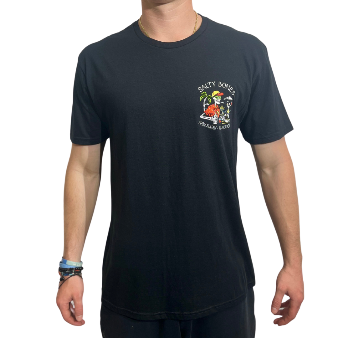 Black Salty Bones Bad Decisions Tee
