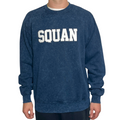 Navy Acid Wash SQUAN Crewneck