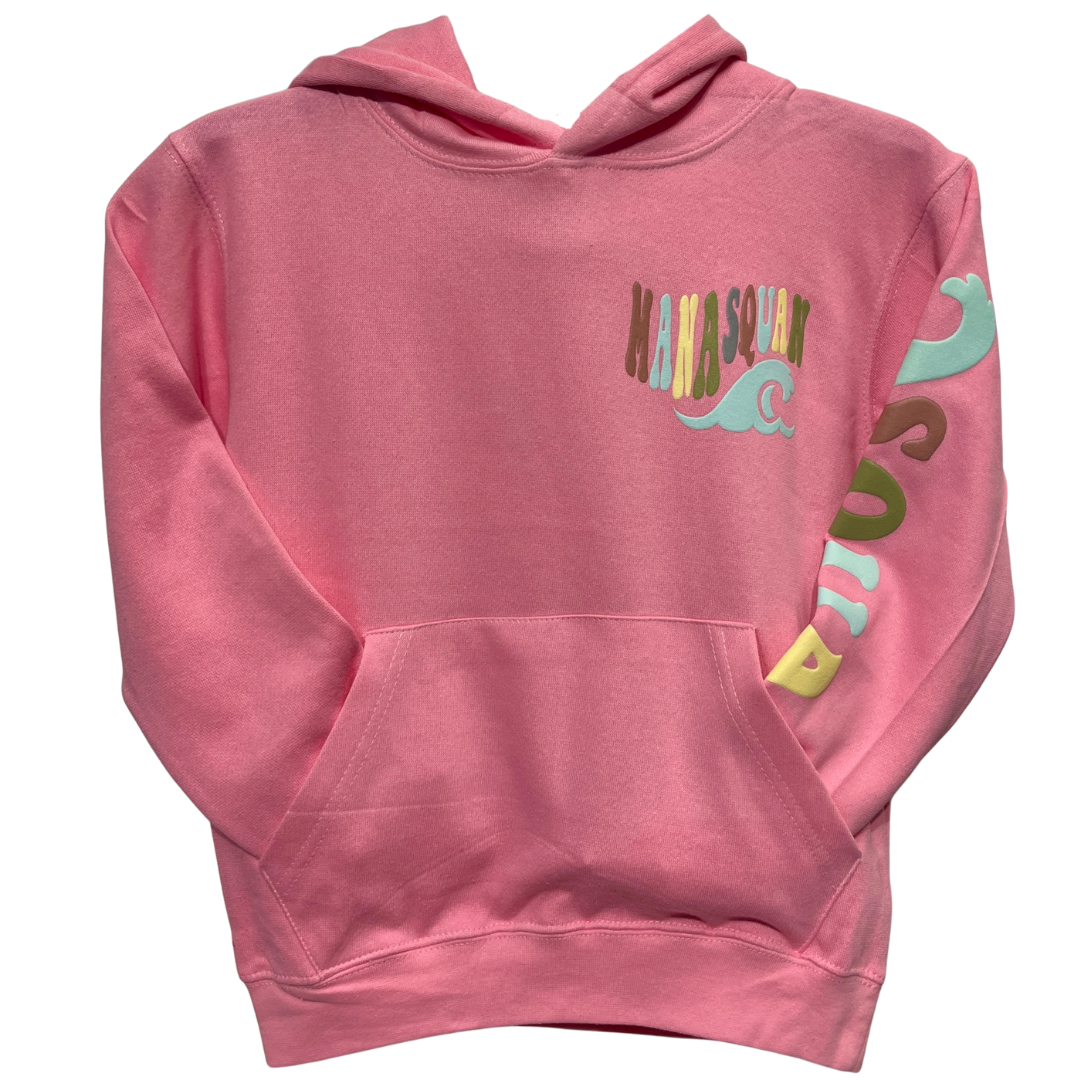 Pink Youth Catching Waves Hoodie