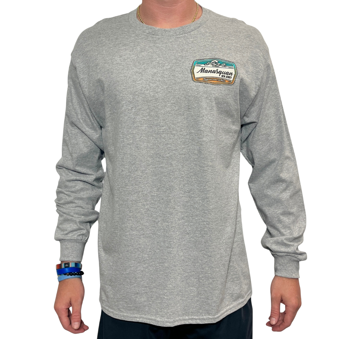 Grey Wave Long Sleeve
