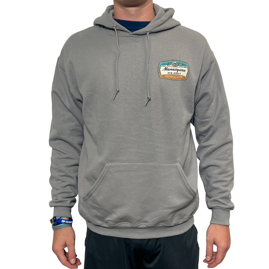 Rock Grey Wave Hoodie