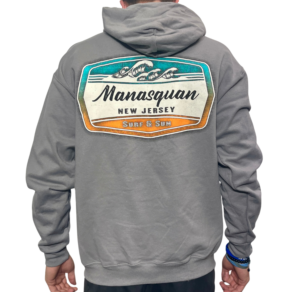 Rock Grey Wave Hoodie