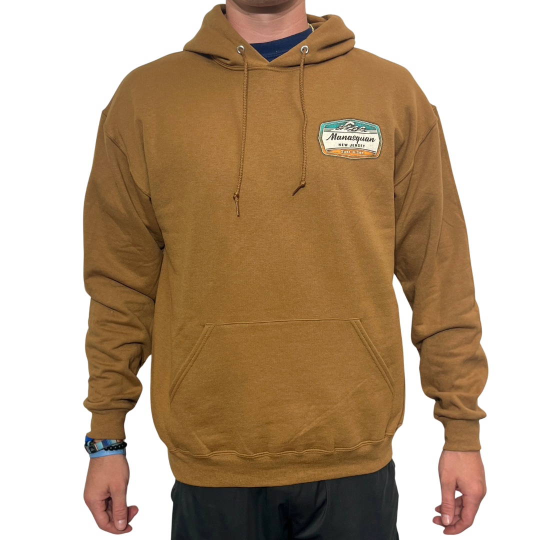 Golden Pecan Wave Hoodie