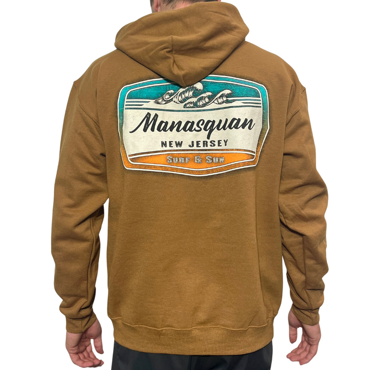 Golden Pecan Wave Hoodie