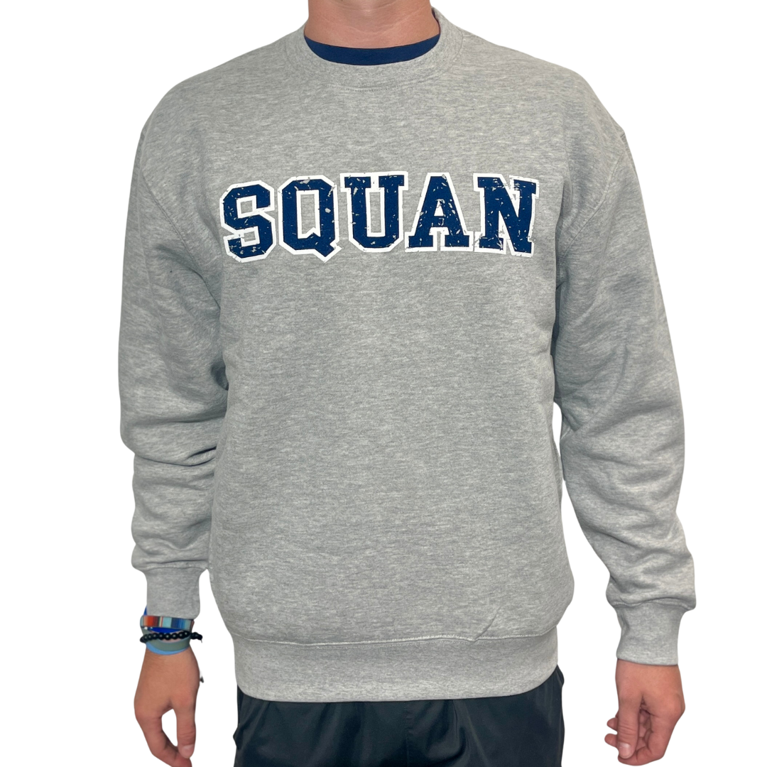 Grey Unisex Squan Crew