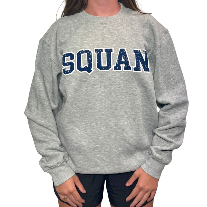 Grey Unisex Squan Crew