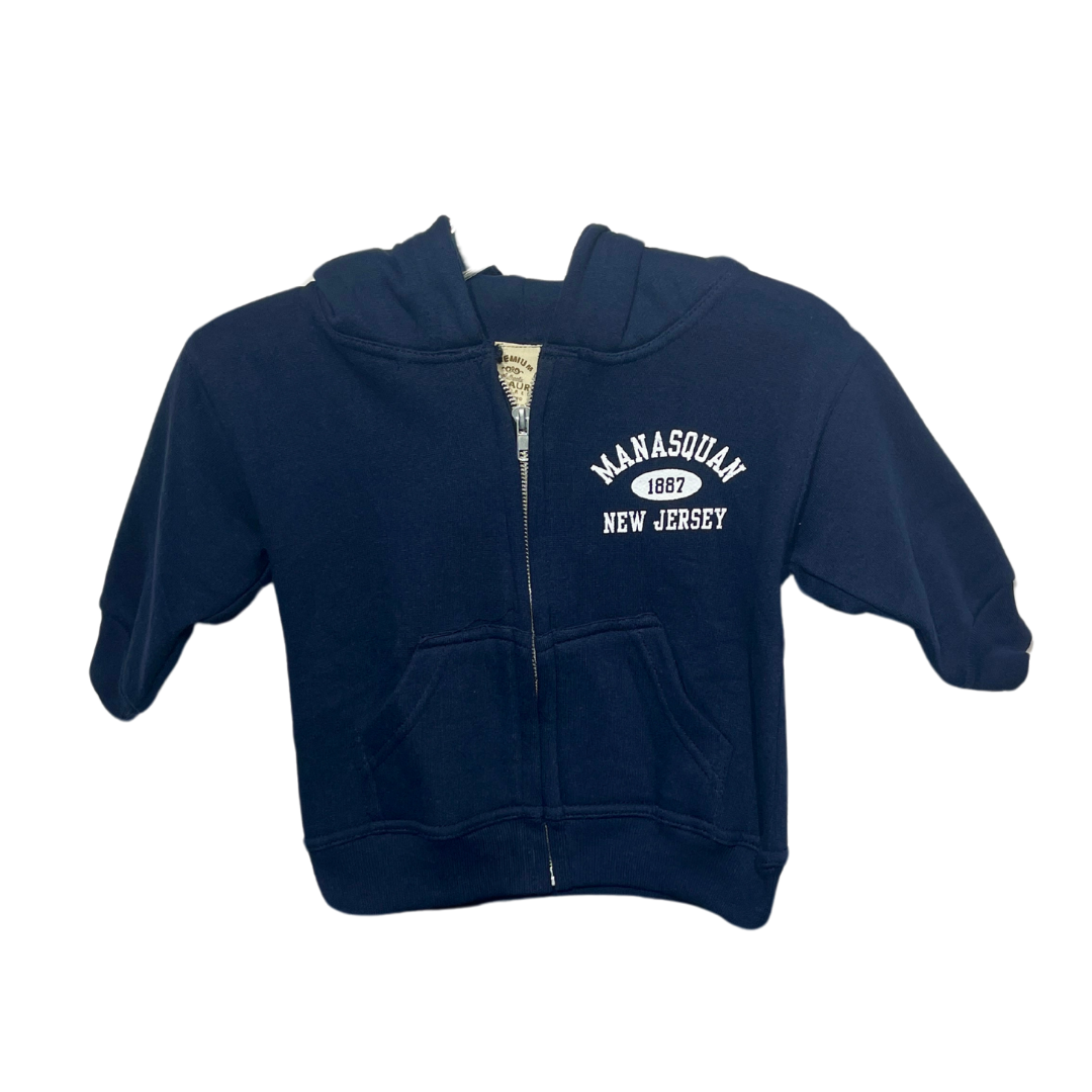 Navy Infant Zipper Hoodie