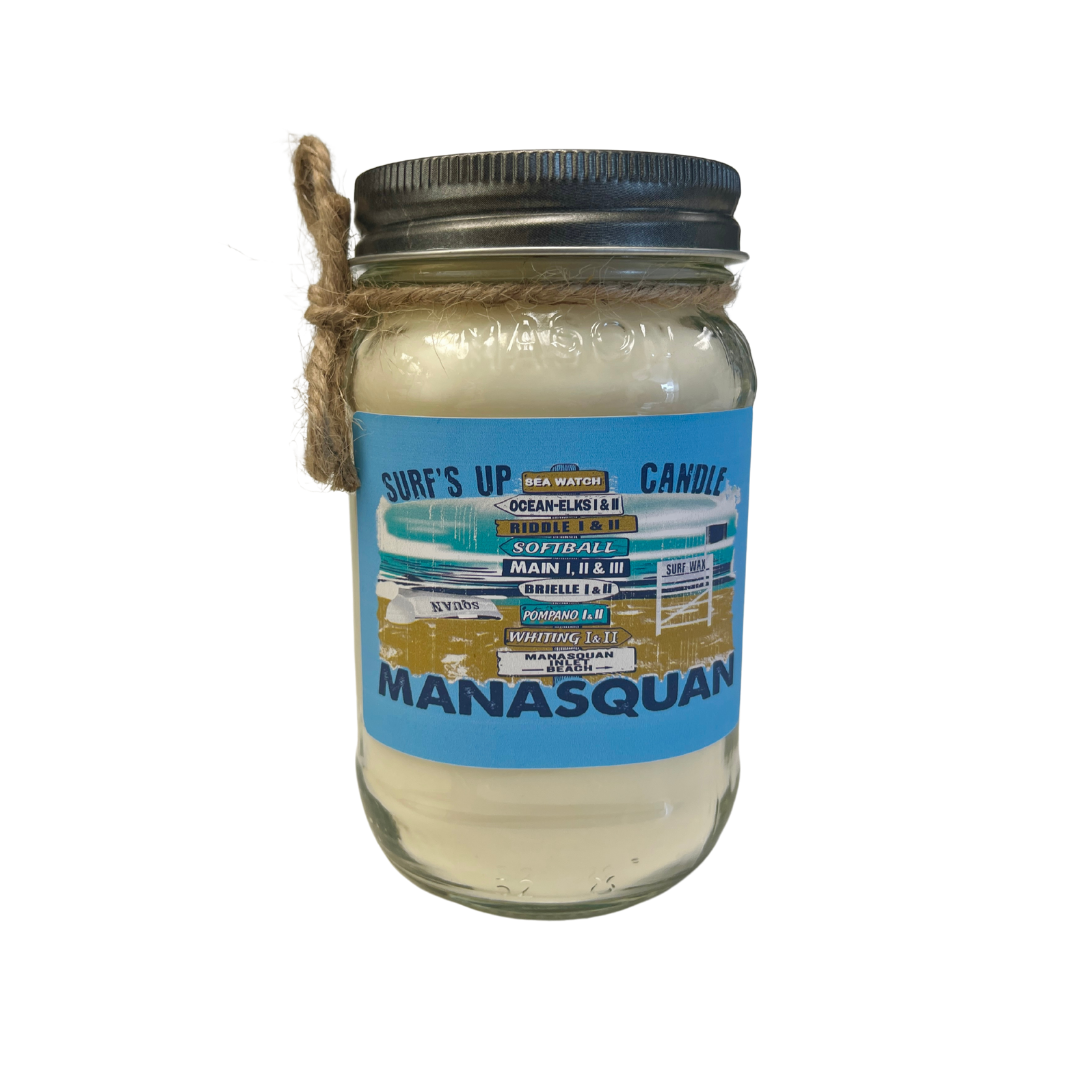 Surf Wax “Surf’s Up” Manasquan 16 oz. Candle