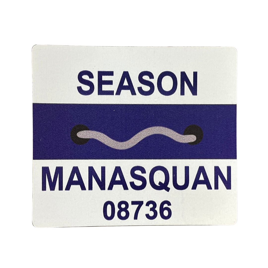 Manasquan Beach Badge Magnet