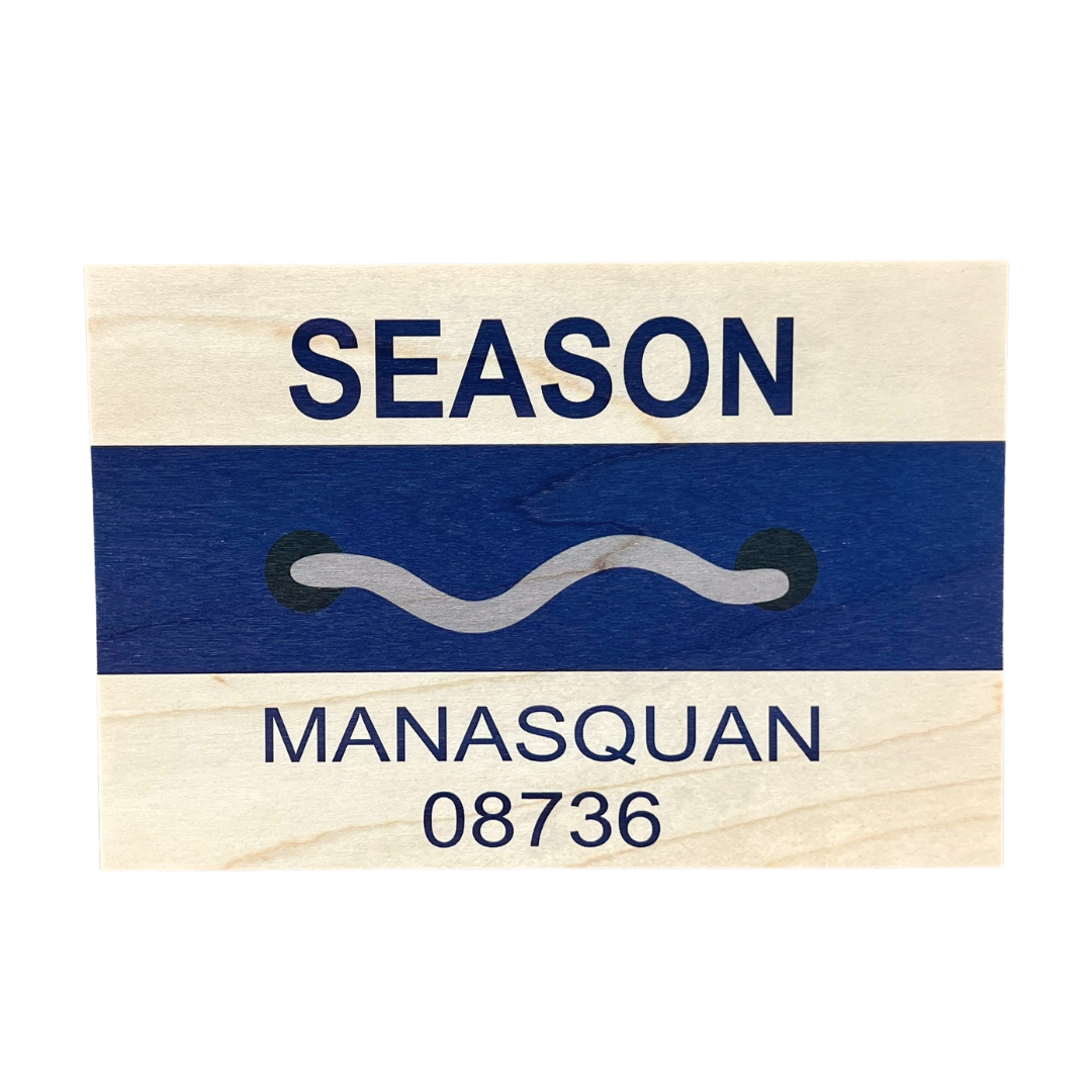 Manasquan Beach Badge Post Card