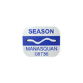 Manasquan Season Beach Badge Vinyl Decal