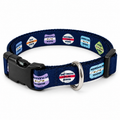 Beach Badge Dog Collar – Navy