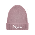 Dusty Rose SQUAN Ribbed Cuff Beanie