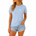 Light Blue Only NJ Golf Map Tee