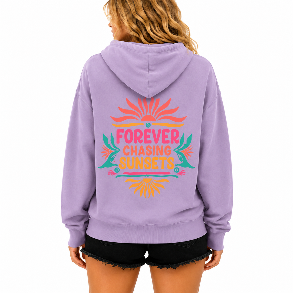 Lilac Forever Chasing Sunsets Hoodie