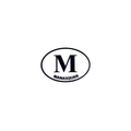 Small Oval Manasquan “M” Vinyl Decal