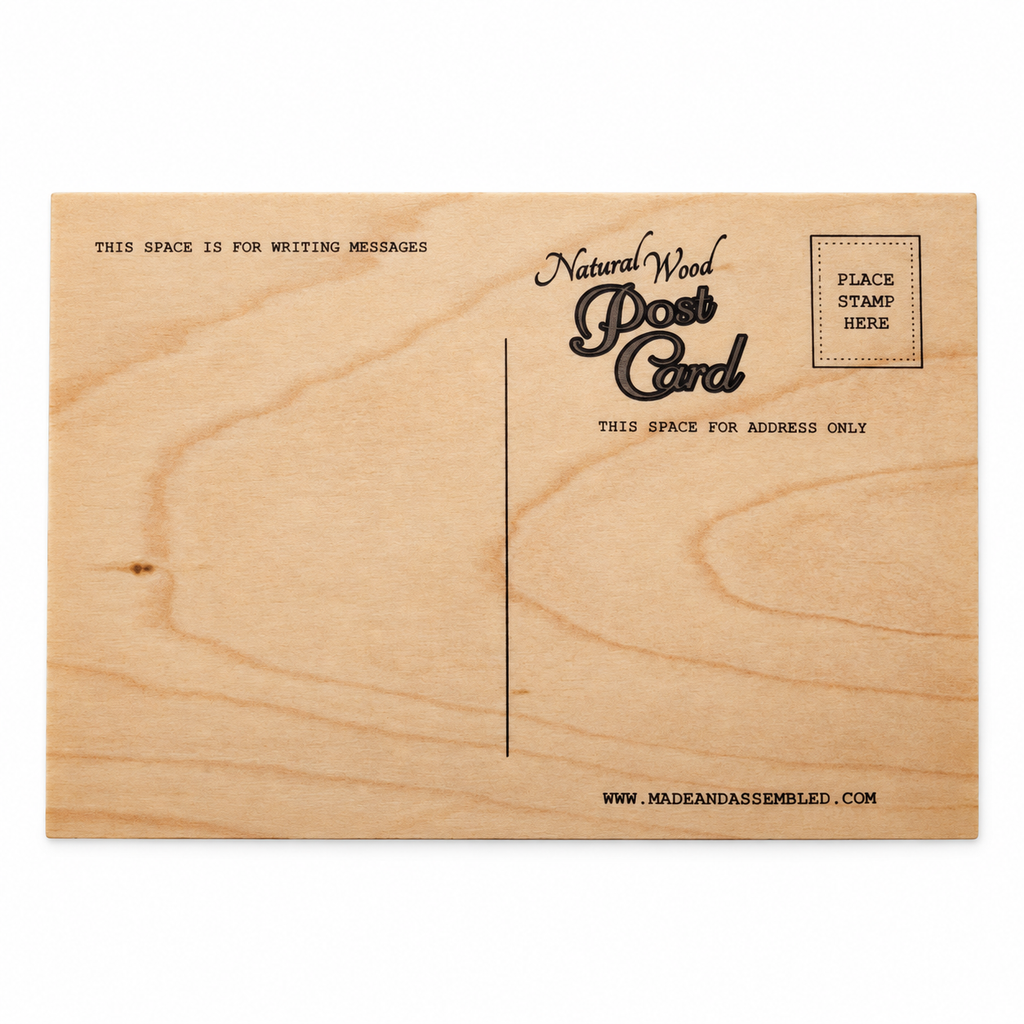 Manasquan NJ Lifeguard Sunset Wooden Postcard