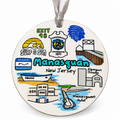Manasquan New Jersey Landmark Christmas Ornament