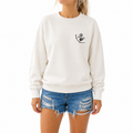White Meet Me On The Beach Crewneck Sweatshirt