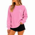 Pink Meet Me On The Beach Crewneck