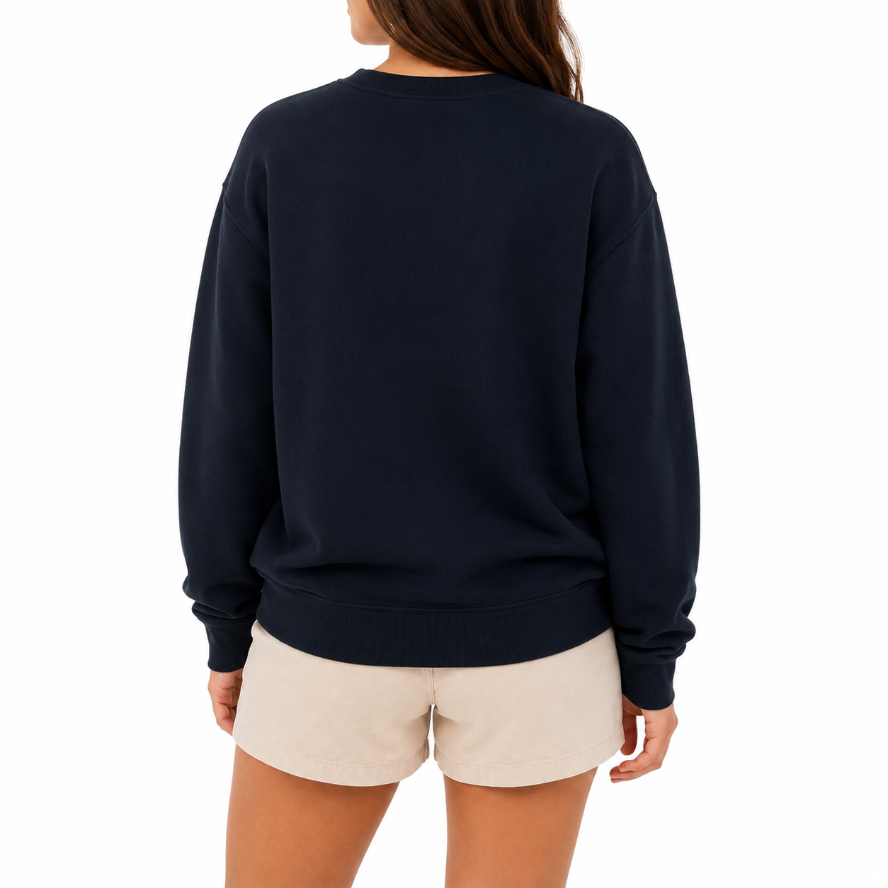 Navy Squan Rope Script Crewneck Sweatshirt