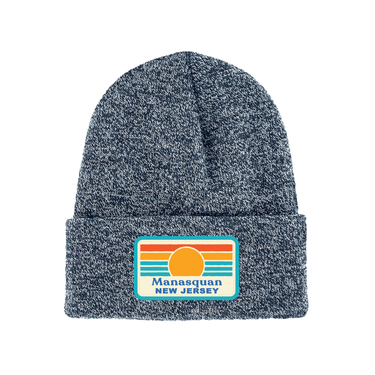 Navy Marled Manasquan Cuff Beanie
