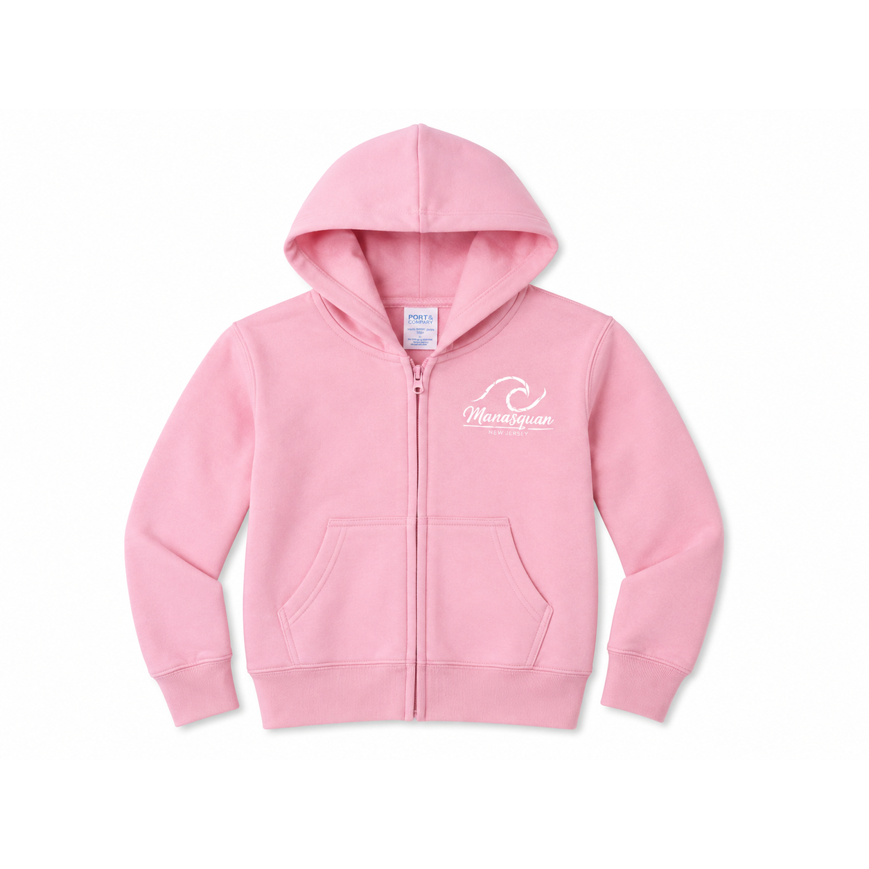 Pink Manasquan Zipper Hoodie