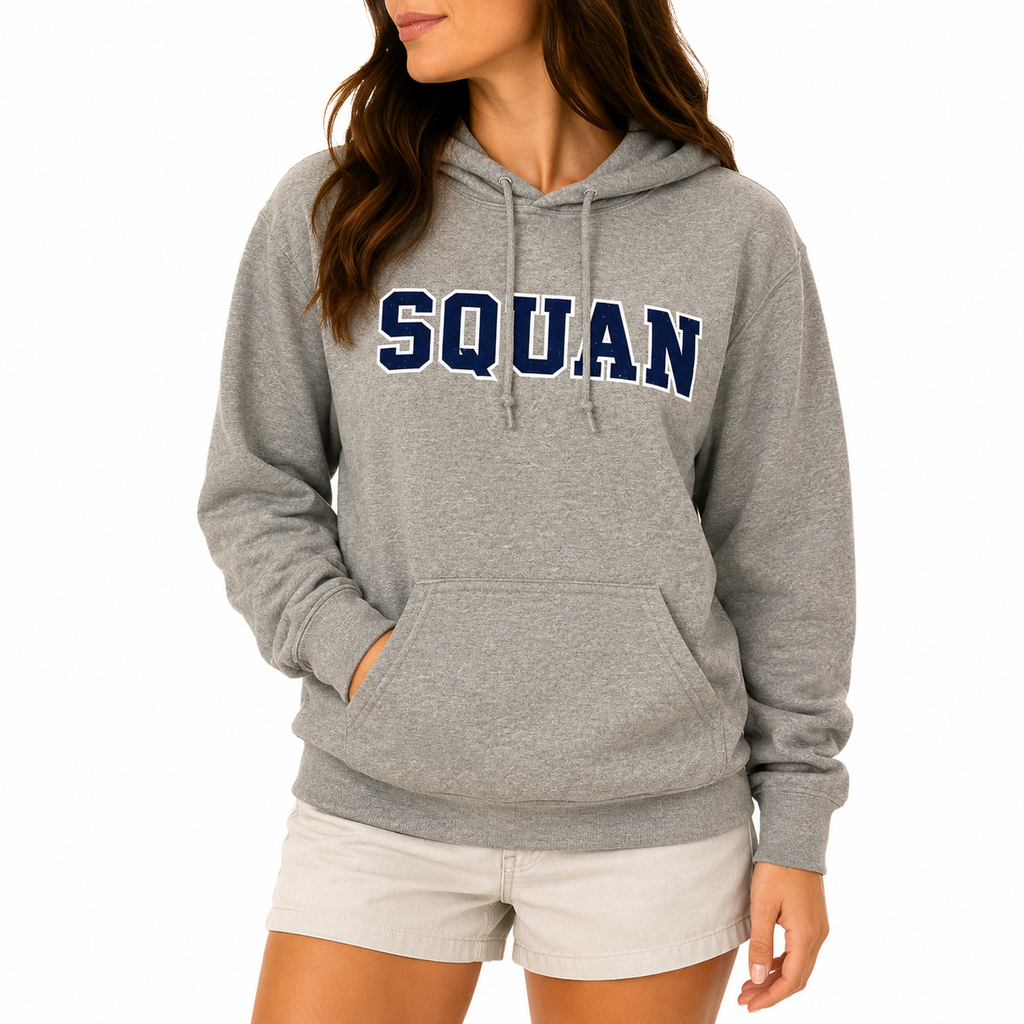 Sports Grey Squan Pullover Hood