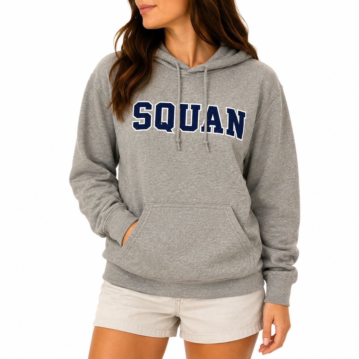 Sports Grey Squan Pullover Hood