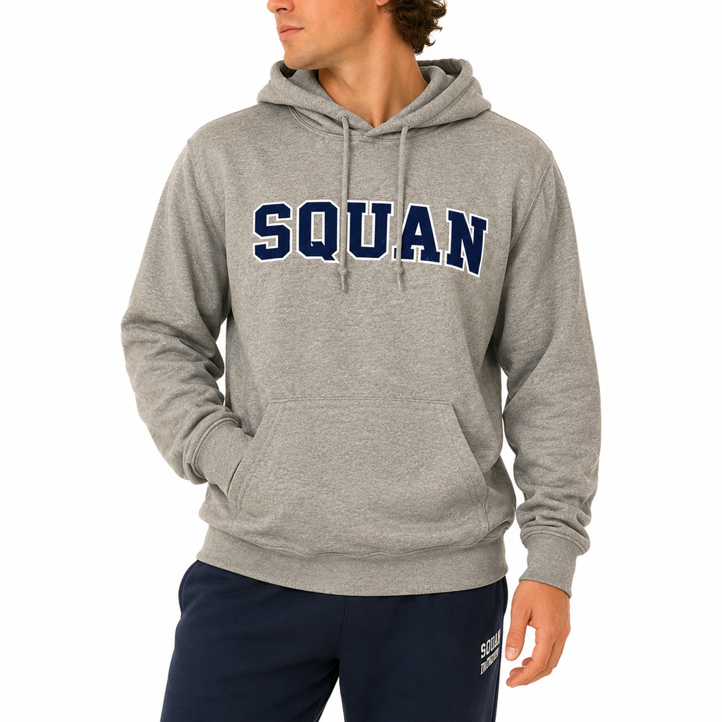 Sports Grey Squan Pullover Hood