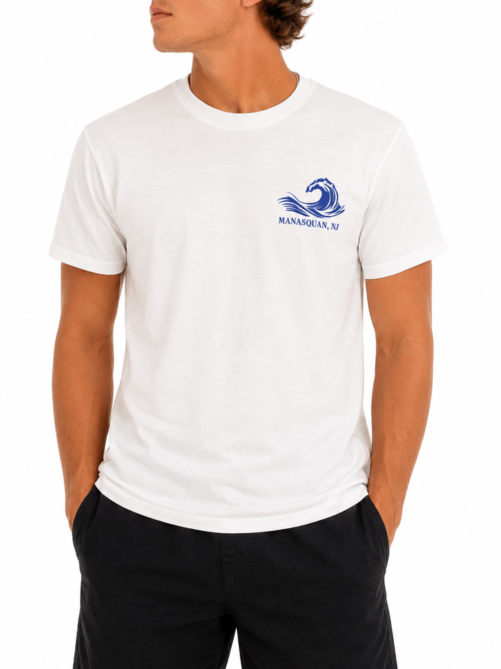 White Surfboard Flag Tee