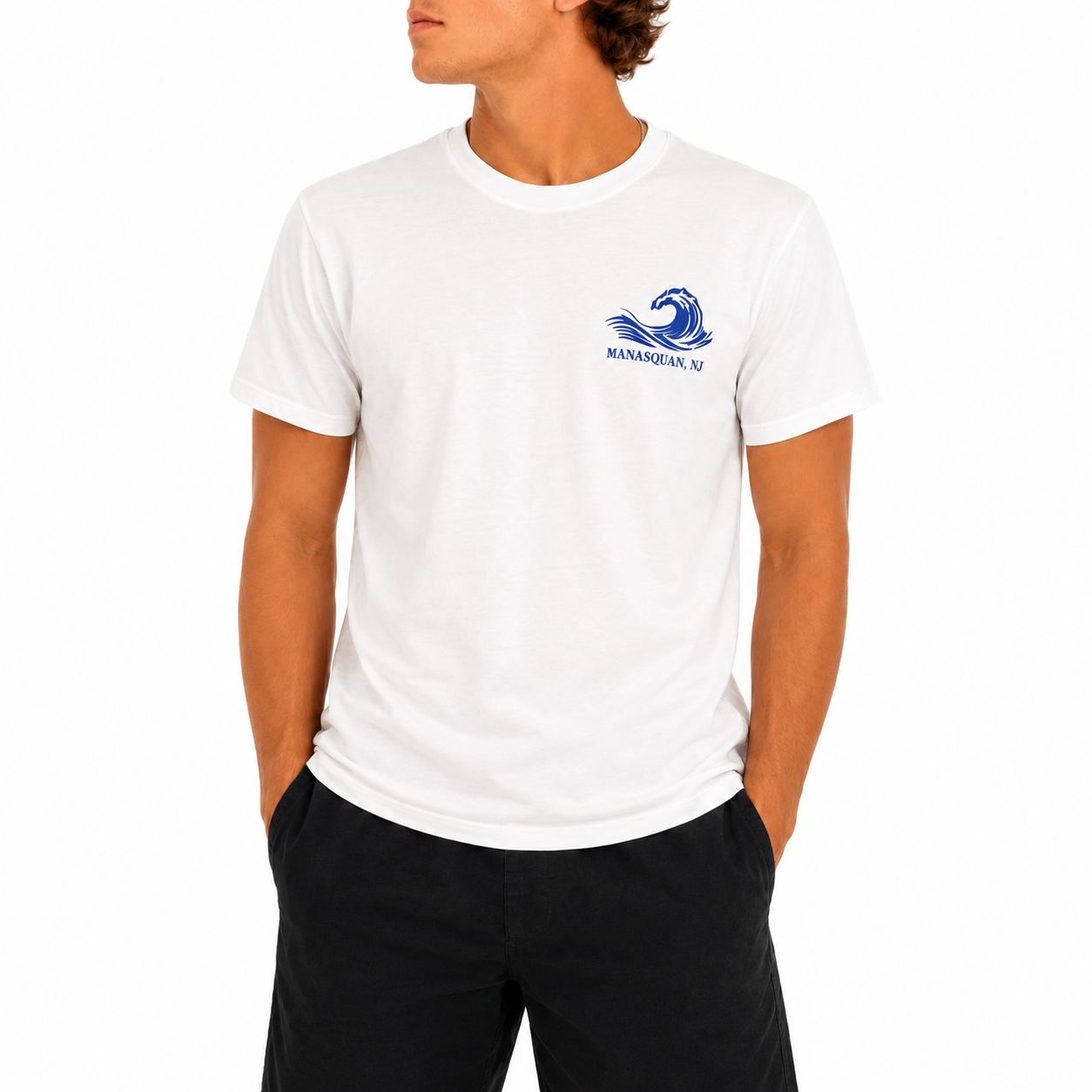 White Surfboard Flag Tee