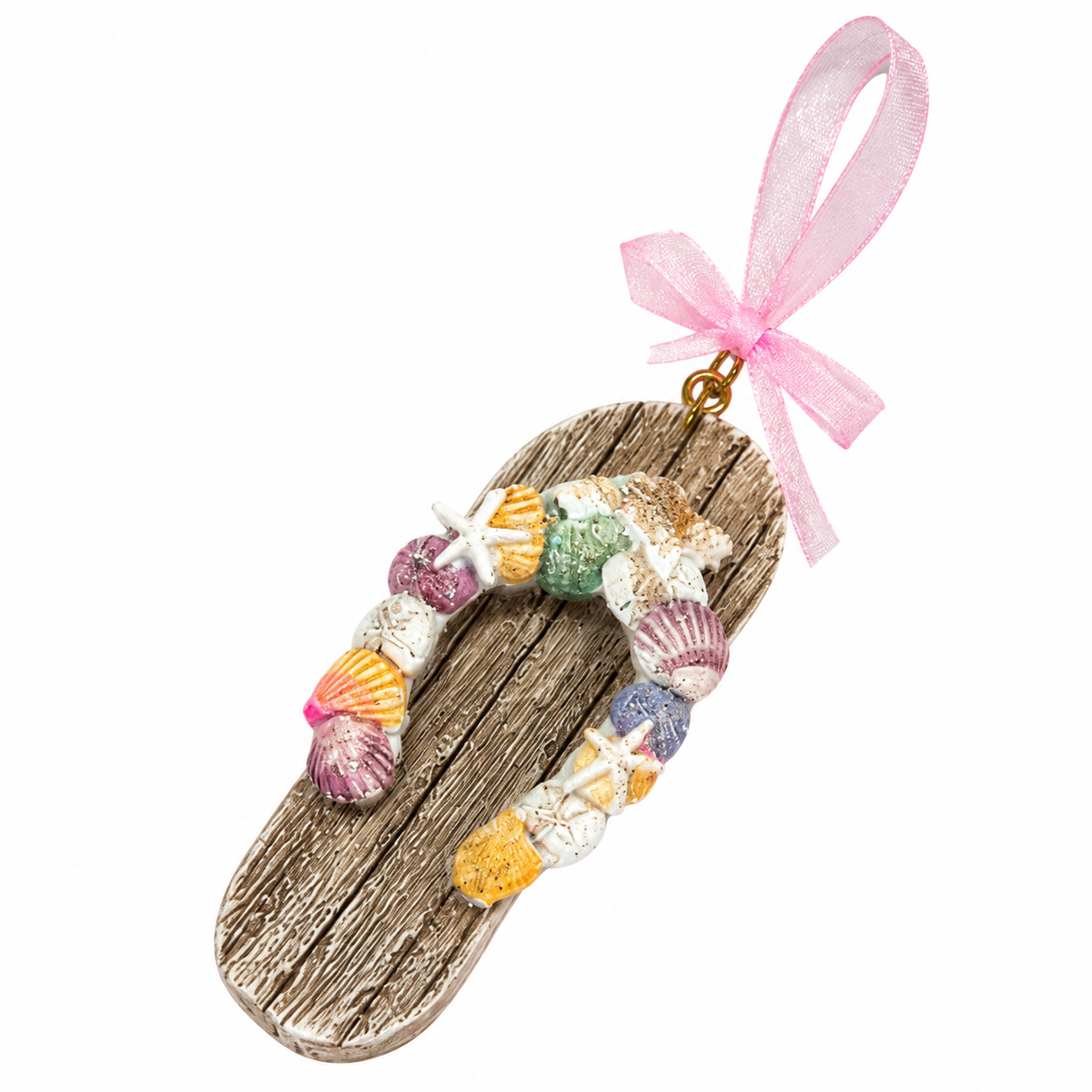 Seashell Flip Flop Ornament